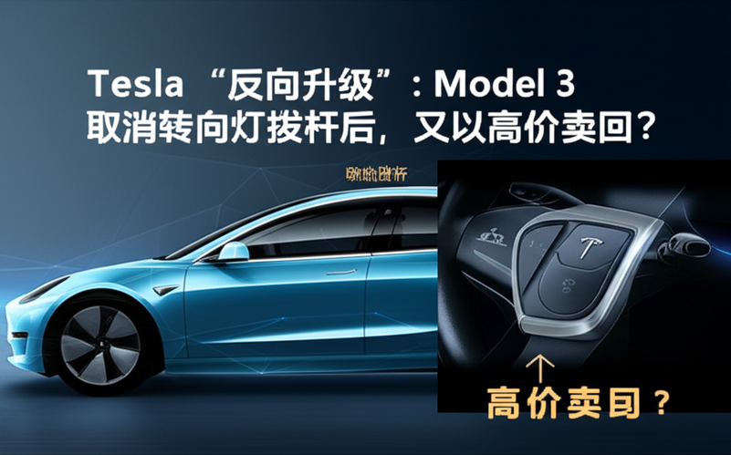 特斯拉“反向升级”：Model 3取消转向灯拨杆后，又以高价卖回？