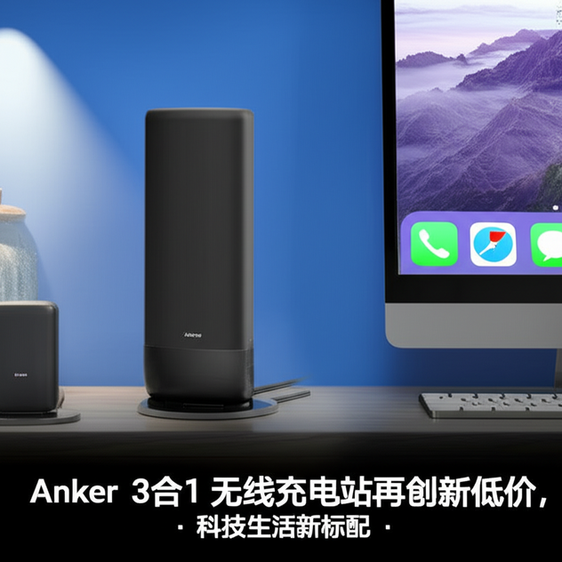 
Anker 3合1无线充电站再创新低价，科技生活新标配
