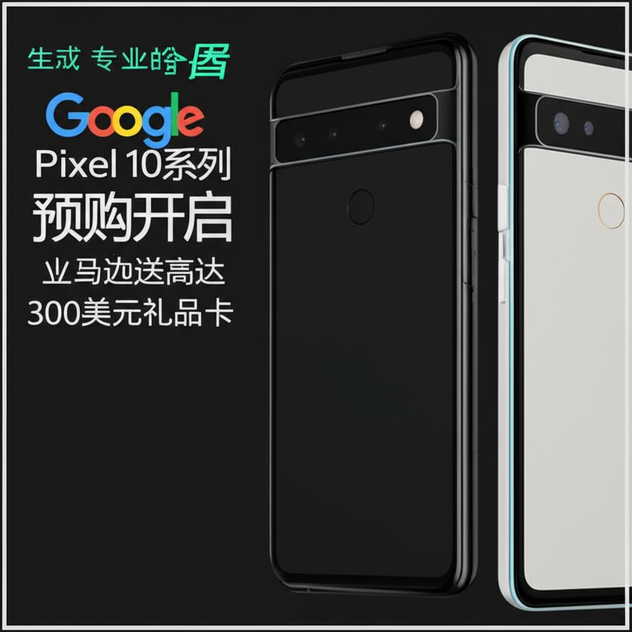 Google Pixel 10系列预购开启，亚马逊送高达300美元礼品卡