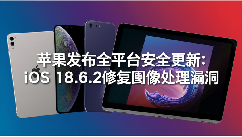 苹果发布全平台安全更新：iOS 18.6.2修复图像处理漏洞