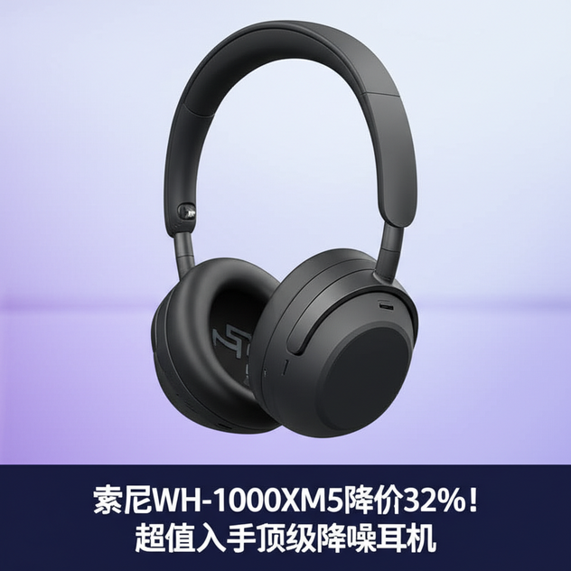 索尼WH-1000XM5降价32%！超值入手顶级降噪耳机