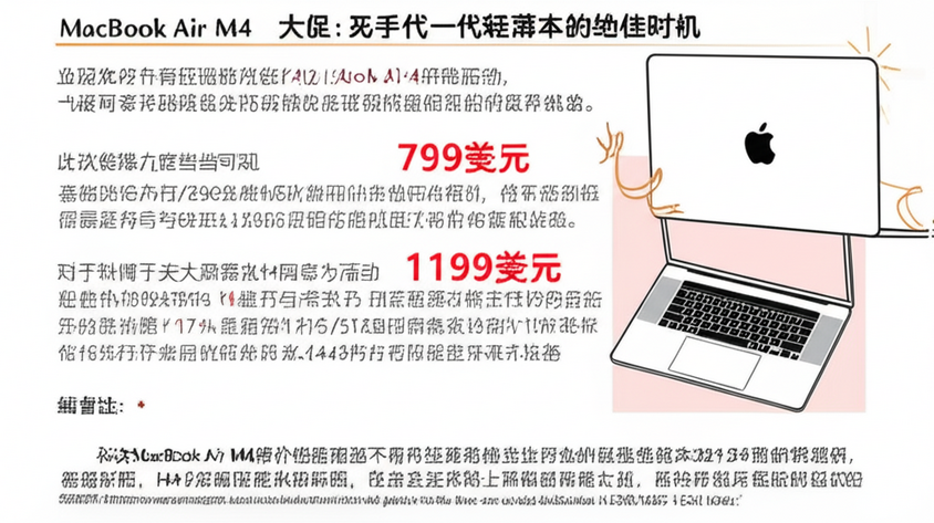 MacBook Air M4大促：入手新一代轻薄本的绝佳时机