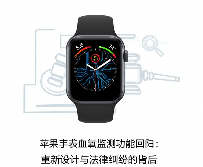 苹果手表血氧监测功能回归：重新设计与法律纠纷的背后