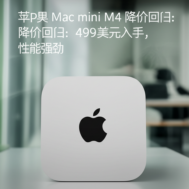 苹果 Mac mini M4 降价回归：499美元入手，性能强劲