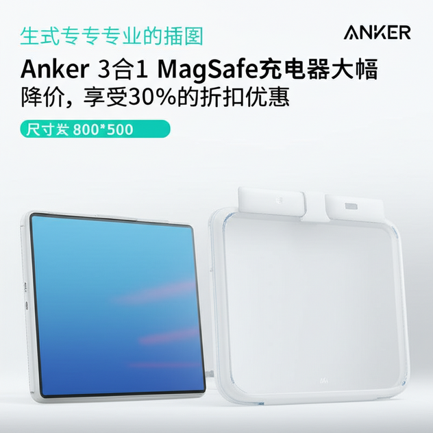 Anker 3合1 MagSafe充电器大幅降价，享受30%的折扣优惠