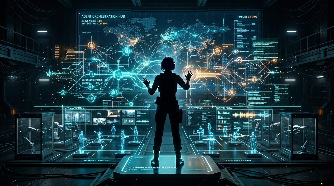 人指挥 Agent 编排系统全景